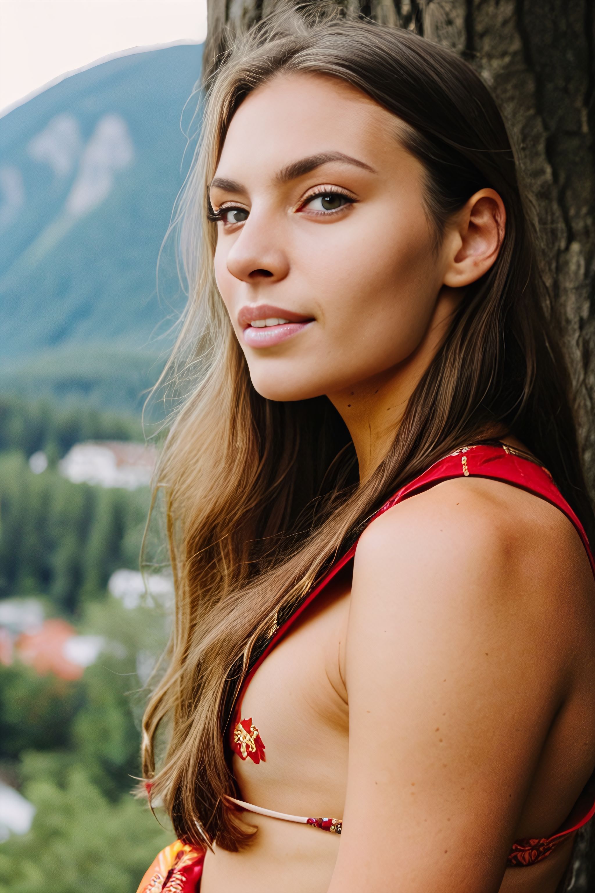 Portrait generated with Stable Diffusion.